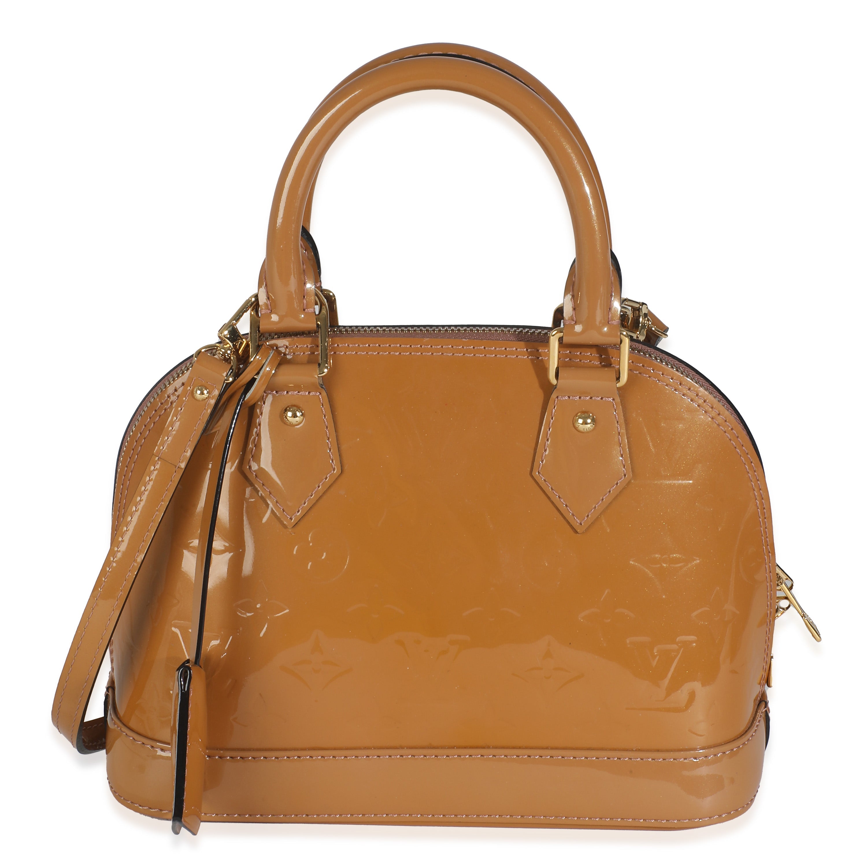 Louis Vuitton Rose Velours Monogram Vernis Alma BB