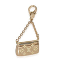Louis Vuitton Yellow Gold  Monogram Purse Charm