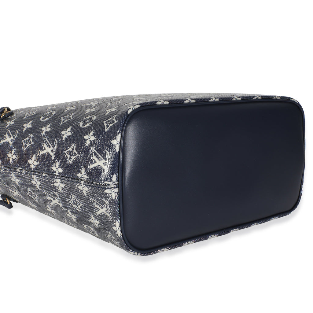 Louis Vuitton Blue Monoglam Canvas Neverfull MM