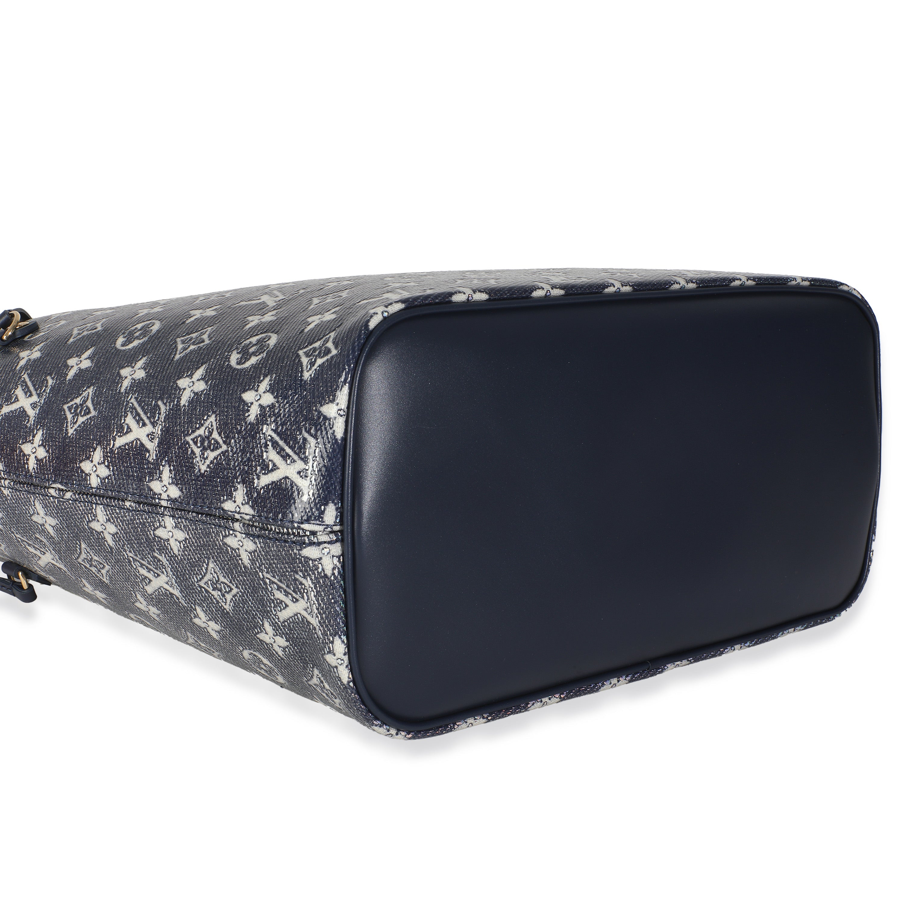 Louis Vuitton Blue Monoglam Canvas Neverfull MM