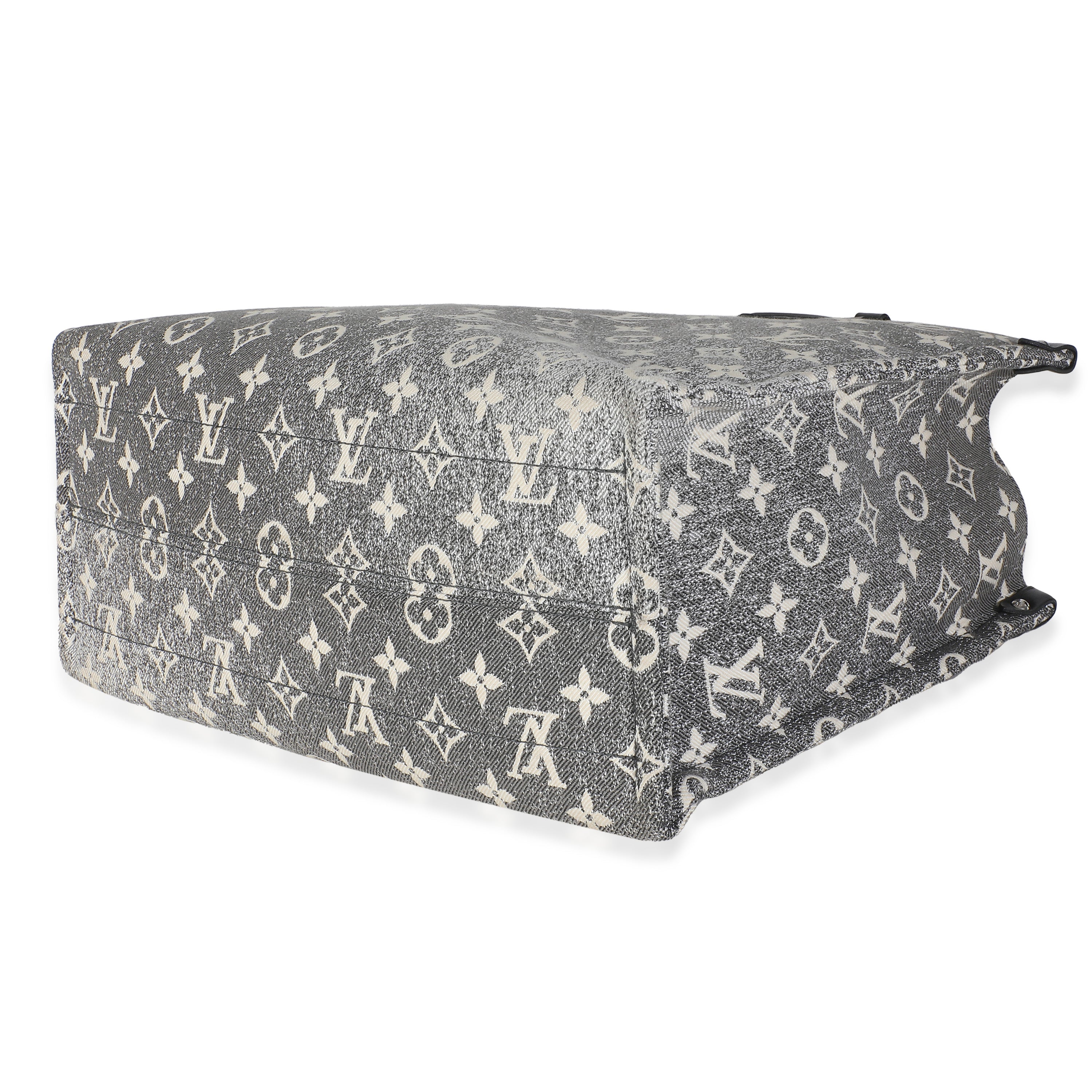 Louis Vuitton Black Monogram Denim Onthego MM