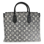 Louis Vuitton Black Monogram Denim Onthego MM