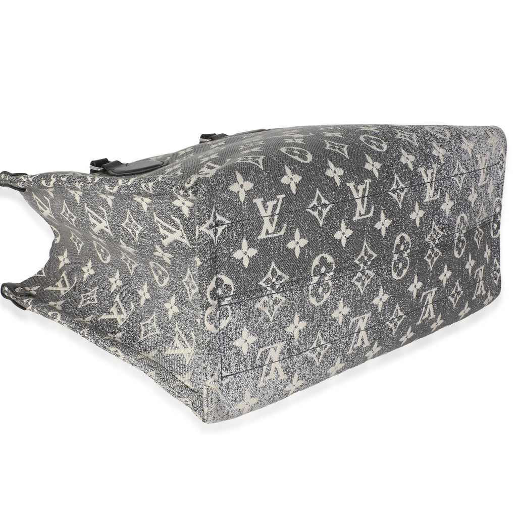 Louis Vuitton Black Monogram Denim Onthego MM
