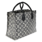 Louis Vuitton Black Monogram Denim Onthego MM