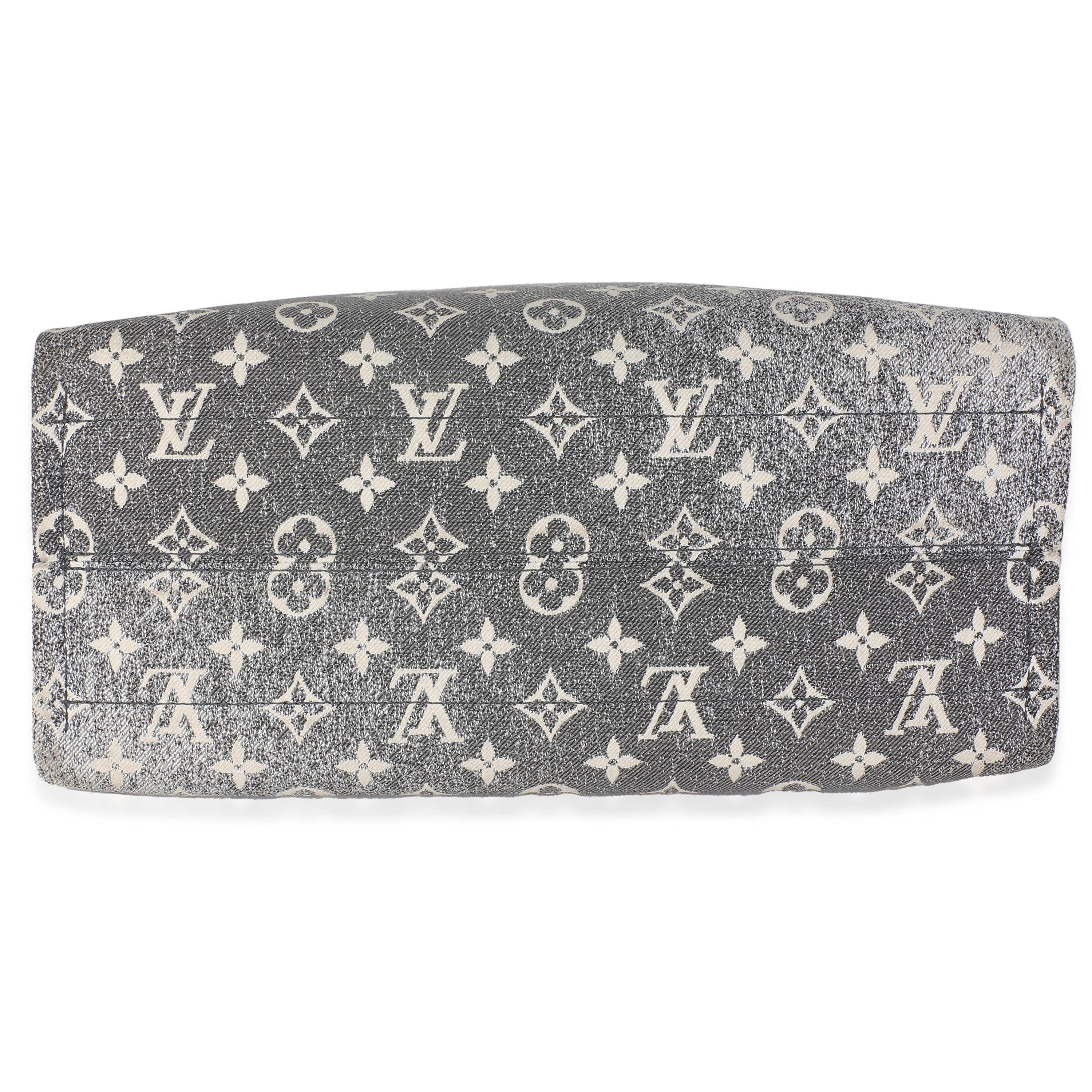 Louis Vuitton Black Monogram Denim Onthego MM