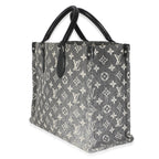 Louis Vuitton Black Monogram Denim Onthego MM