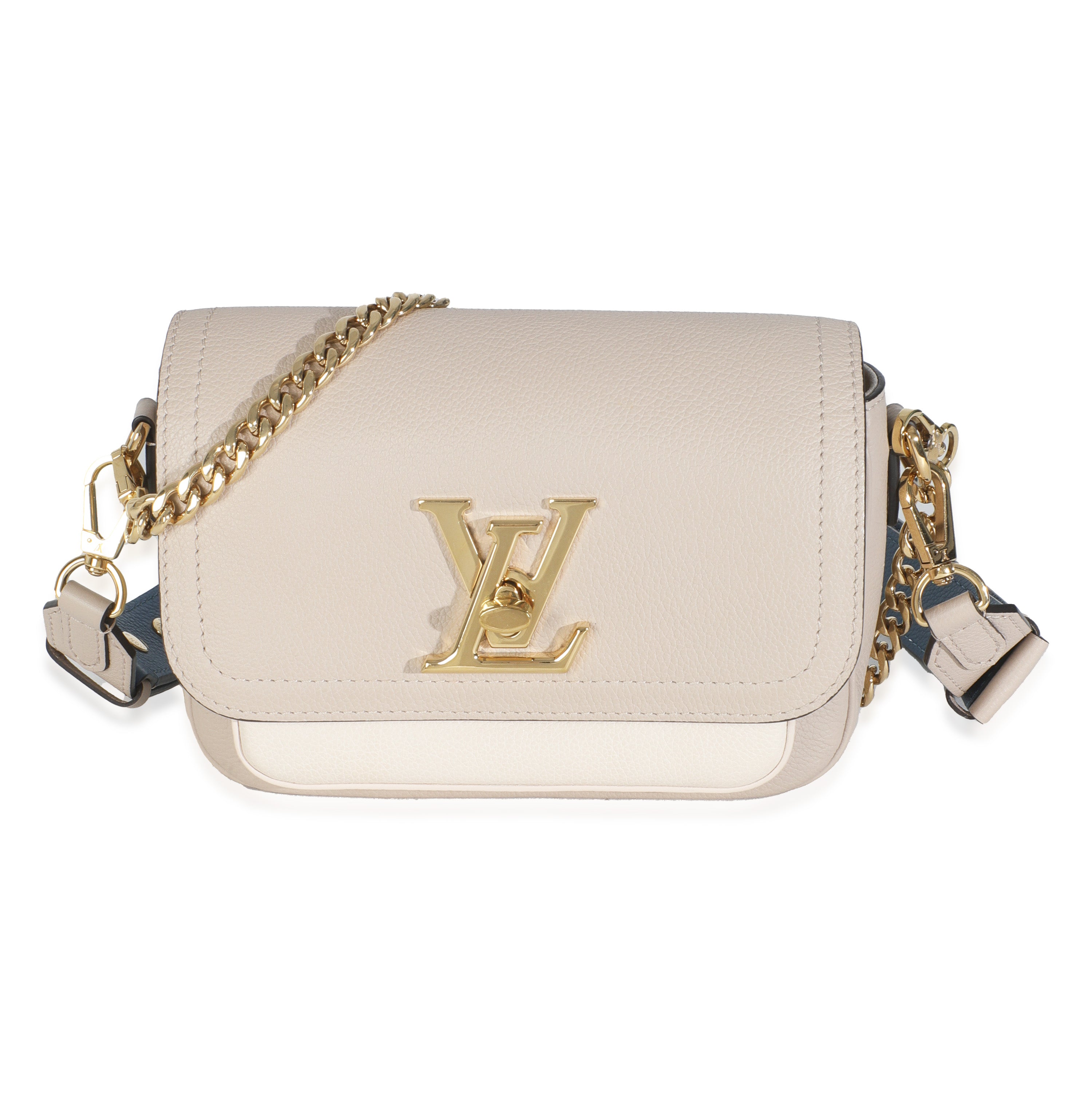 Louis Vuitton Beige Calfskin Lockme Tender