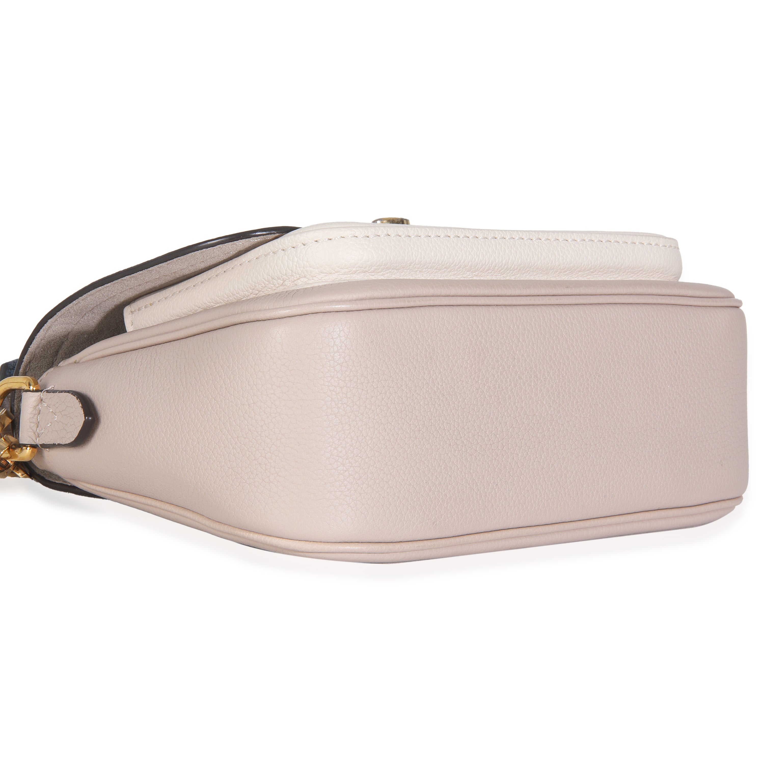 Louis Vuitton Greige Grained Calfskin Lockme Tender