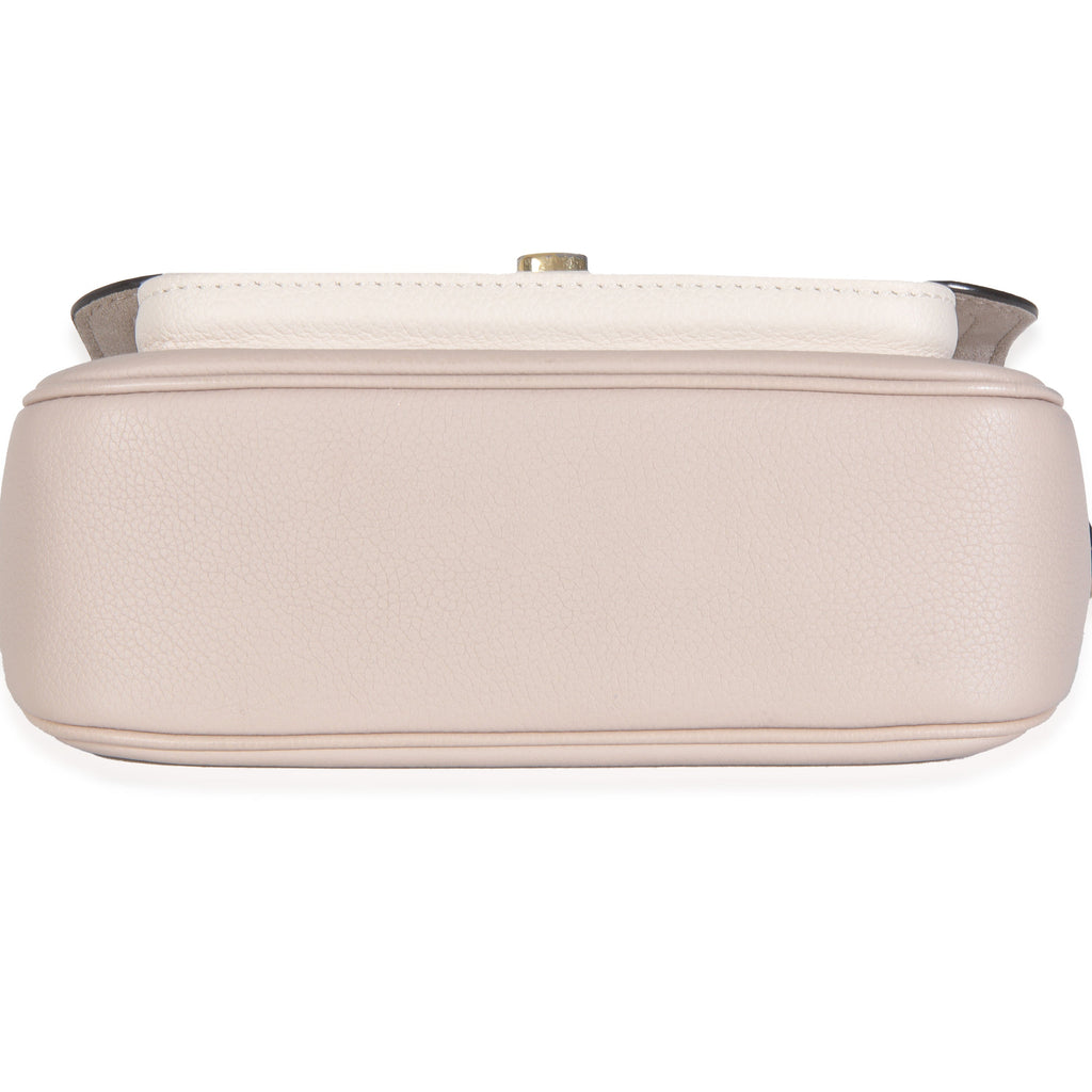 Louis Vuitton Greige Grained Calfskin Lockme Tender