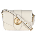 Louis Vuitton Cream Smooth Calfskin LV Pont 9