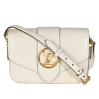 Louis Vuitton Cream Smooth Calfskin LV Pont 9