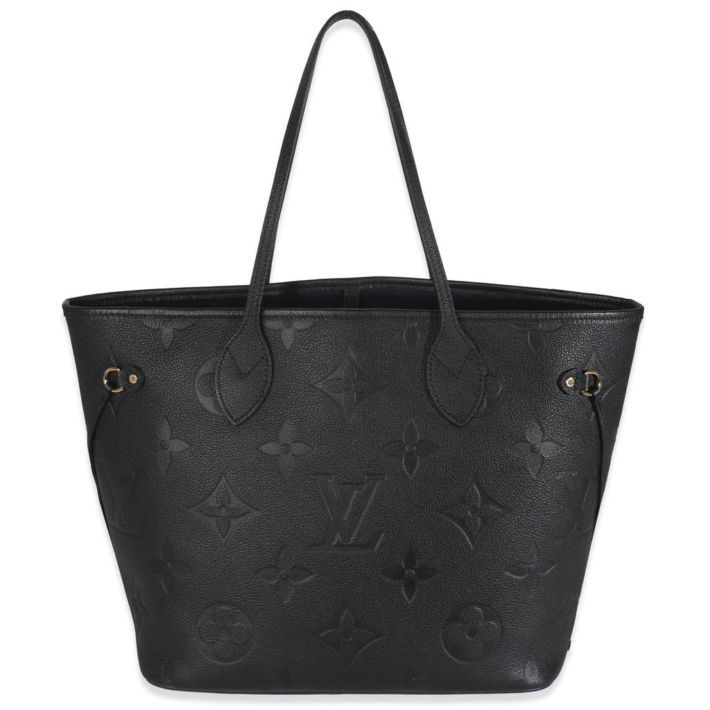 Louis Vuitton Black Monogram Empreinte Neverfull MM