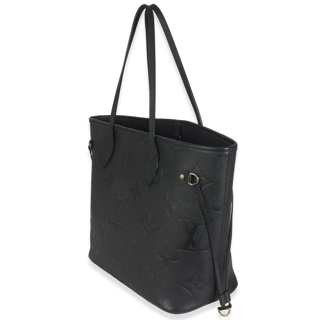 Louis Vuitton Black Monogram Empreinte Neverfull MM