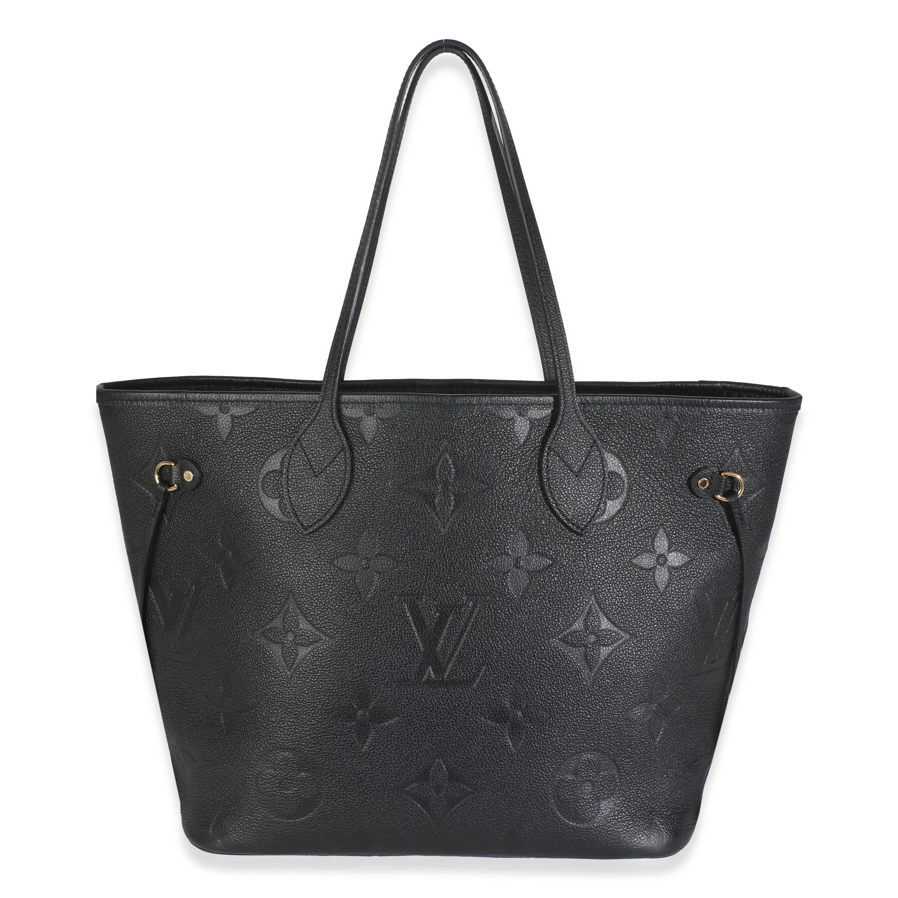 Louis Vuitton Black Monogram Empreinte Neverfull MM