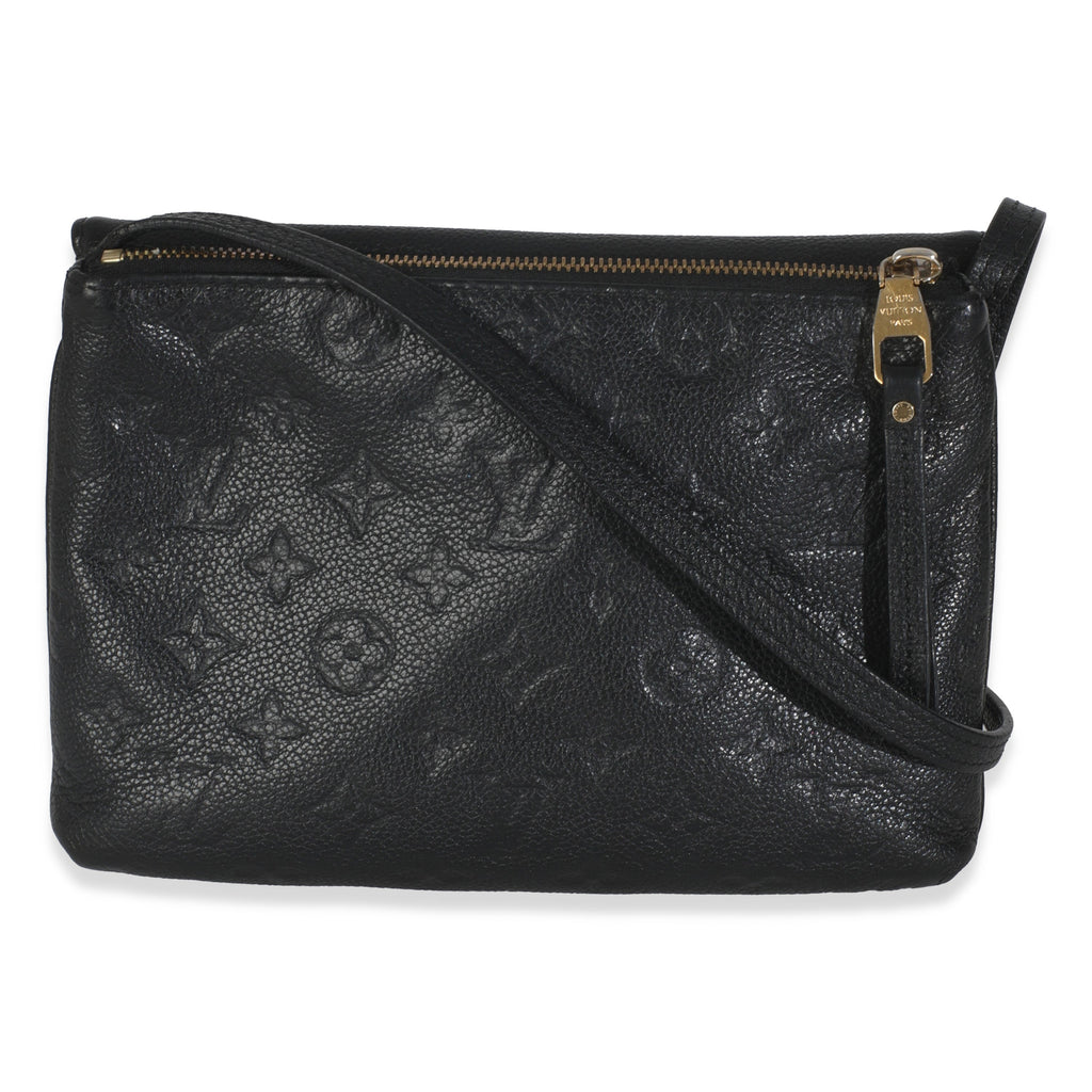 Louis Vuitton Black Monogram Empreinte Twice Bag