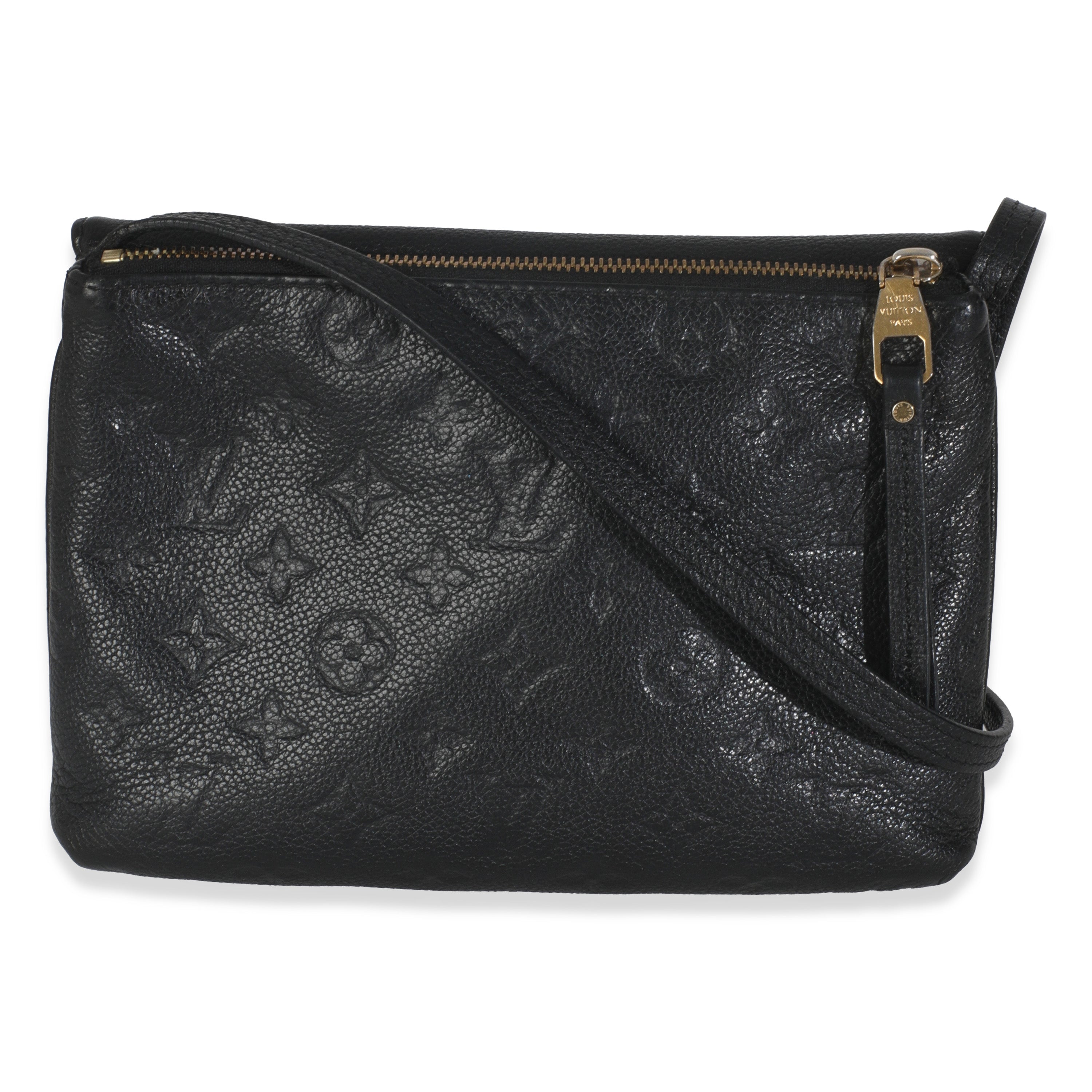 Louis Vuitton Black Monogram Empreinte Twice Bag