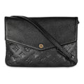 Louis Vuitton Black Monogram Empreinte Twice Bag