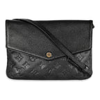 Louis Vuitton Black Monogram Empreinte Twice Bag