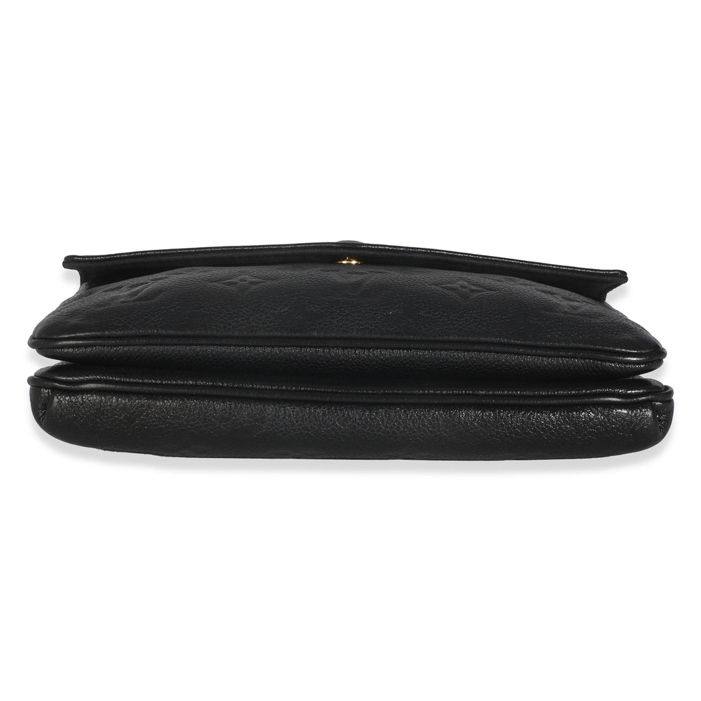 Louis Vuitton Black Monogram Empreinte Twice Bag