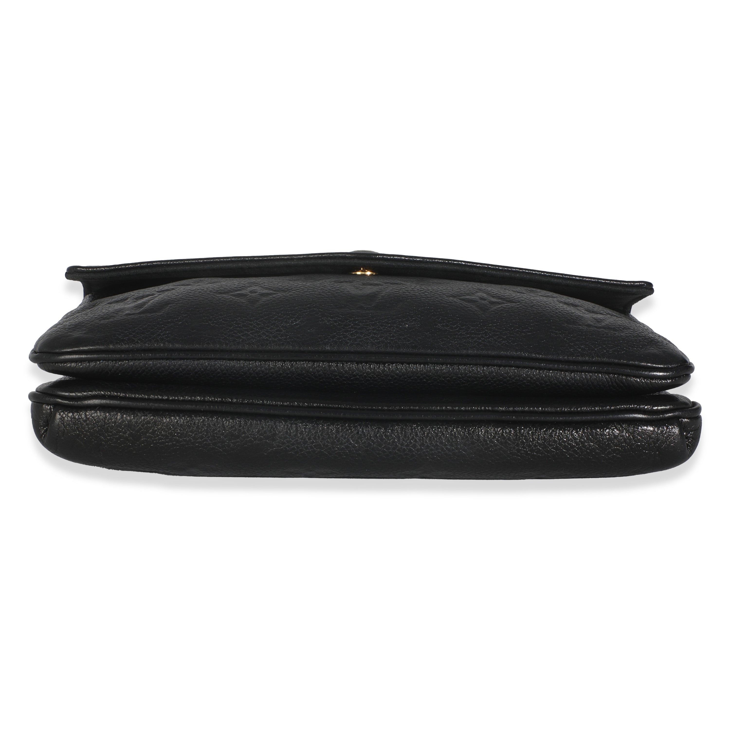 Louis Vuitton Black Monogram Empreinte Twice Bag