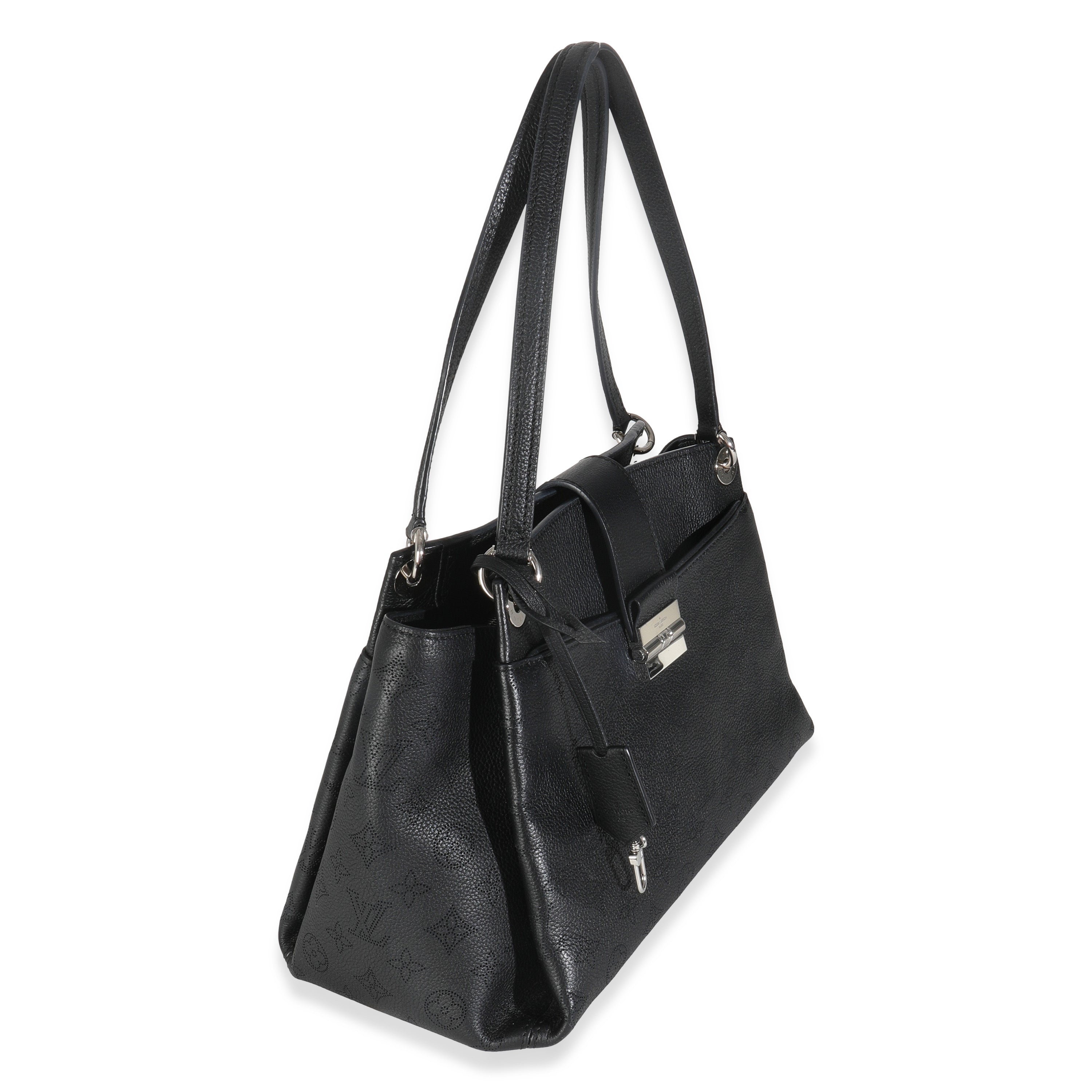 Louis Vuitton Black Monogram Mahina Sevres Bag