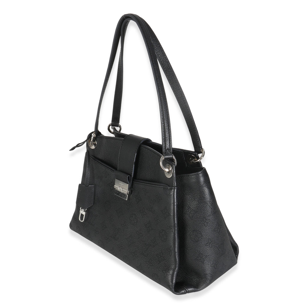 Louis Vuitton Black Monogram Mahina Sevres Bag