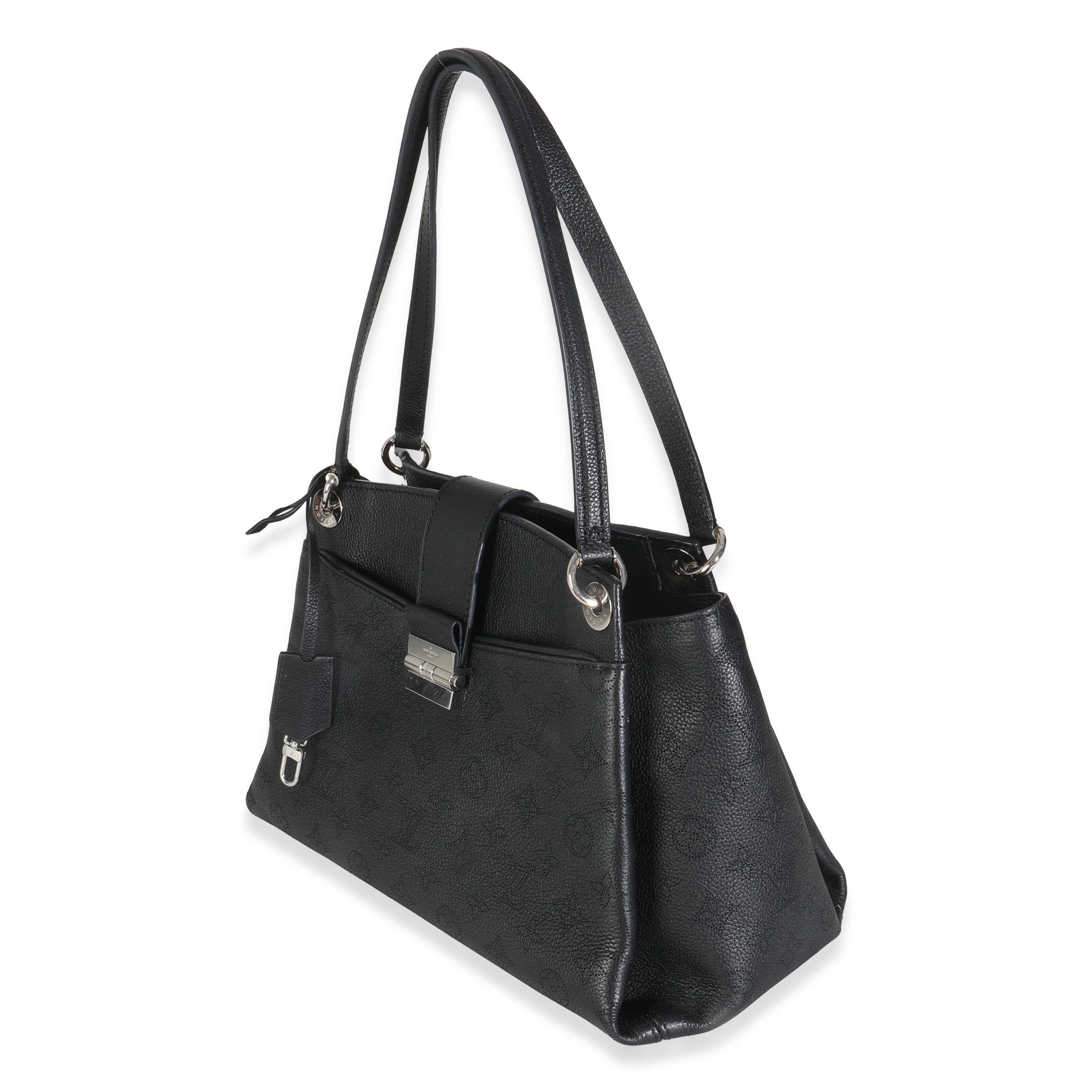 Louis Vuitton Black Monogram Mahina Sevres Bag