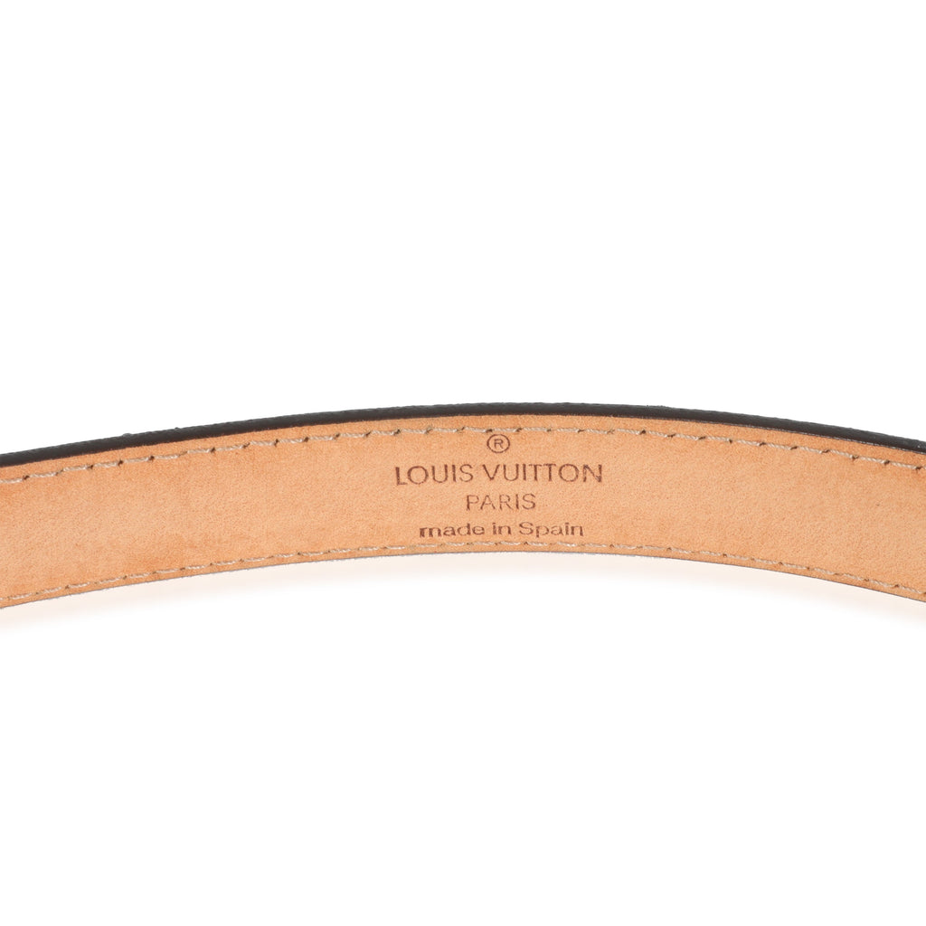 Louis Vuitton Monogram Canvas Gold Buckle Belt 90/36