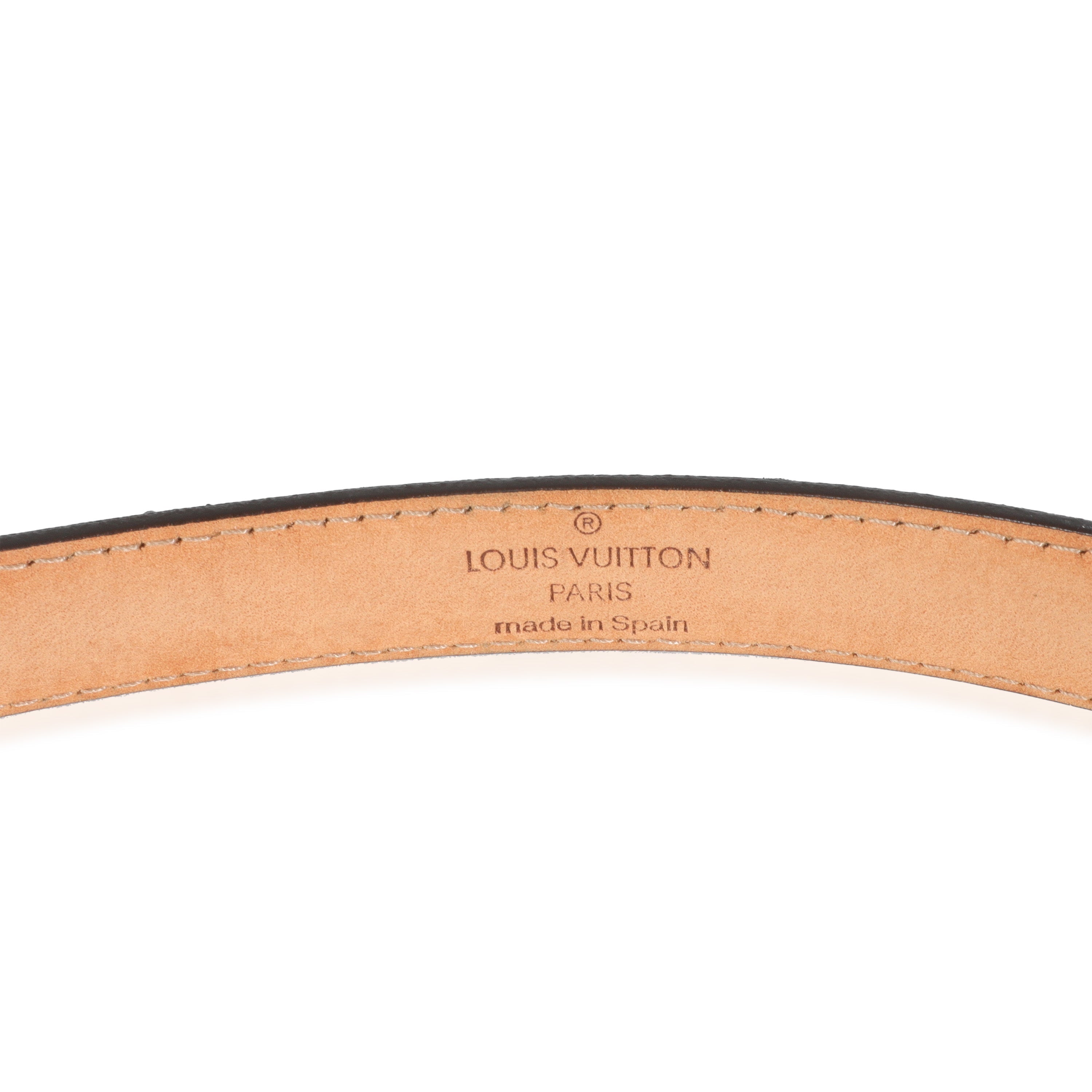 Louis Vuitton Monogram Canvas Gold Buckle Belt 90/36