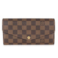 Louis Vuitton Damier Ebene Canvas Sarah Wallet