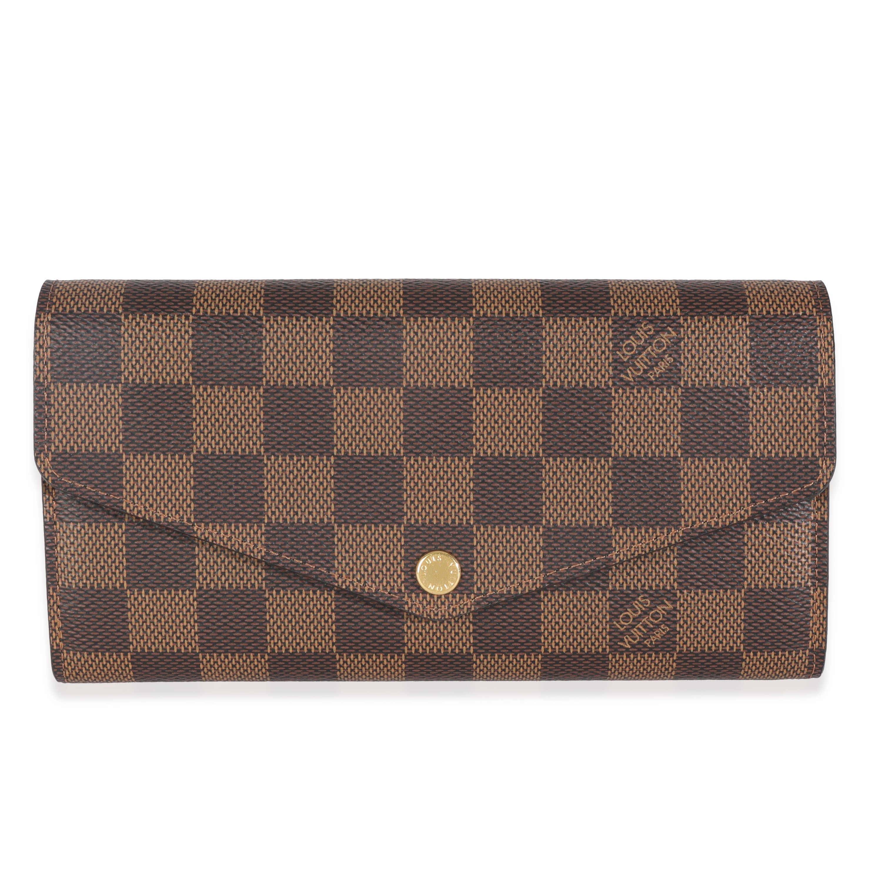 Louis Vuitton Damier Ebene Canvas Sarah Wallet