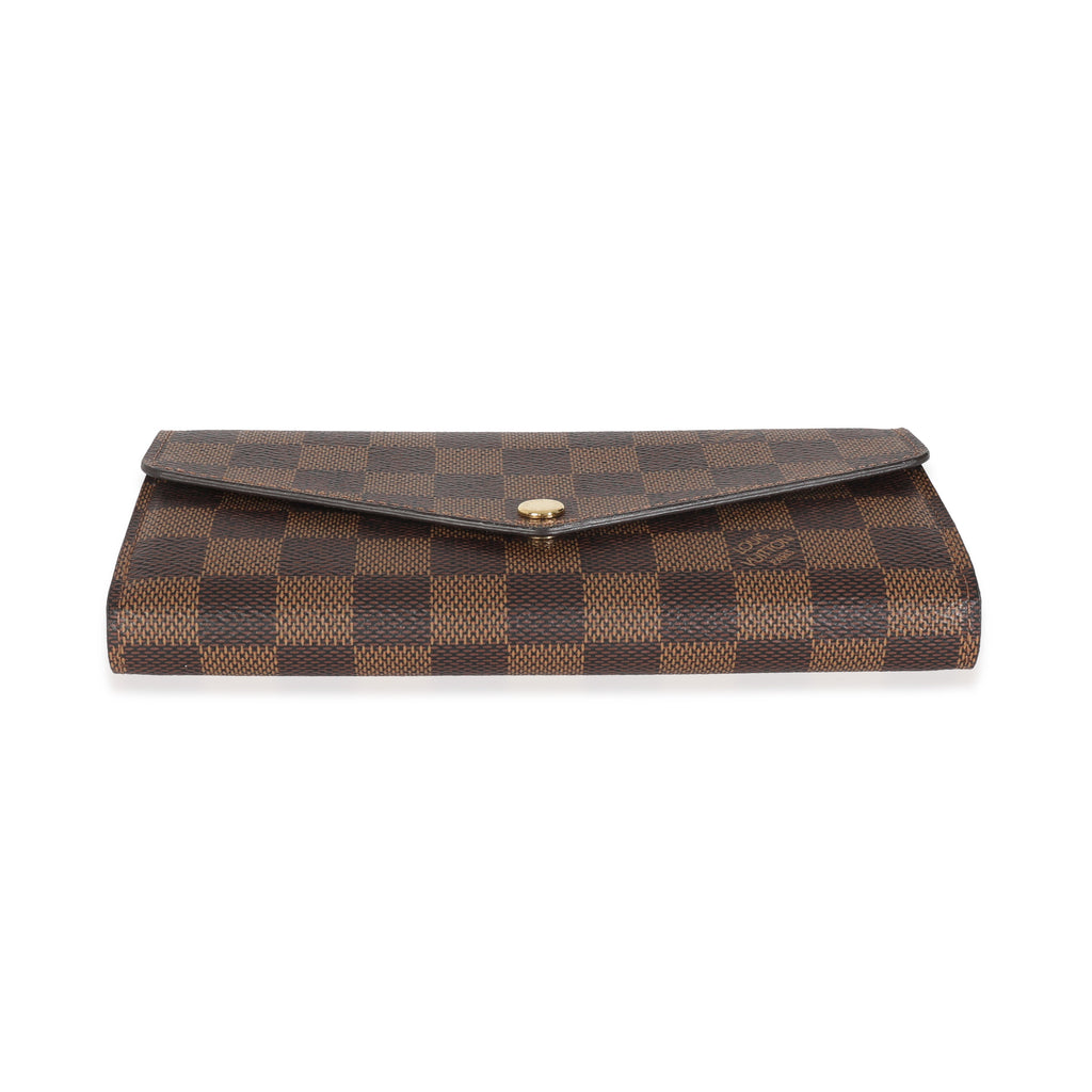 Louis Vuitton Damier Ebene Canvas Sarah Wallet