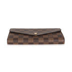 Louis Vuitton Damier Ebene Canvas Sarah Wallet