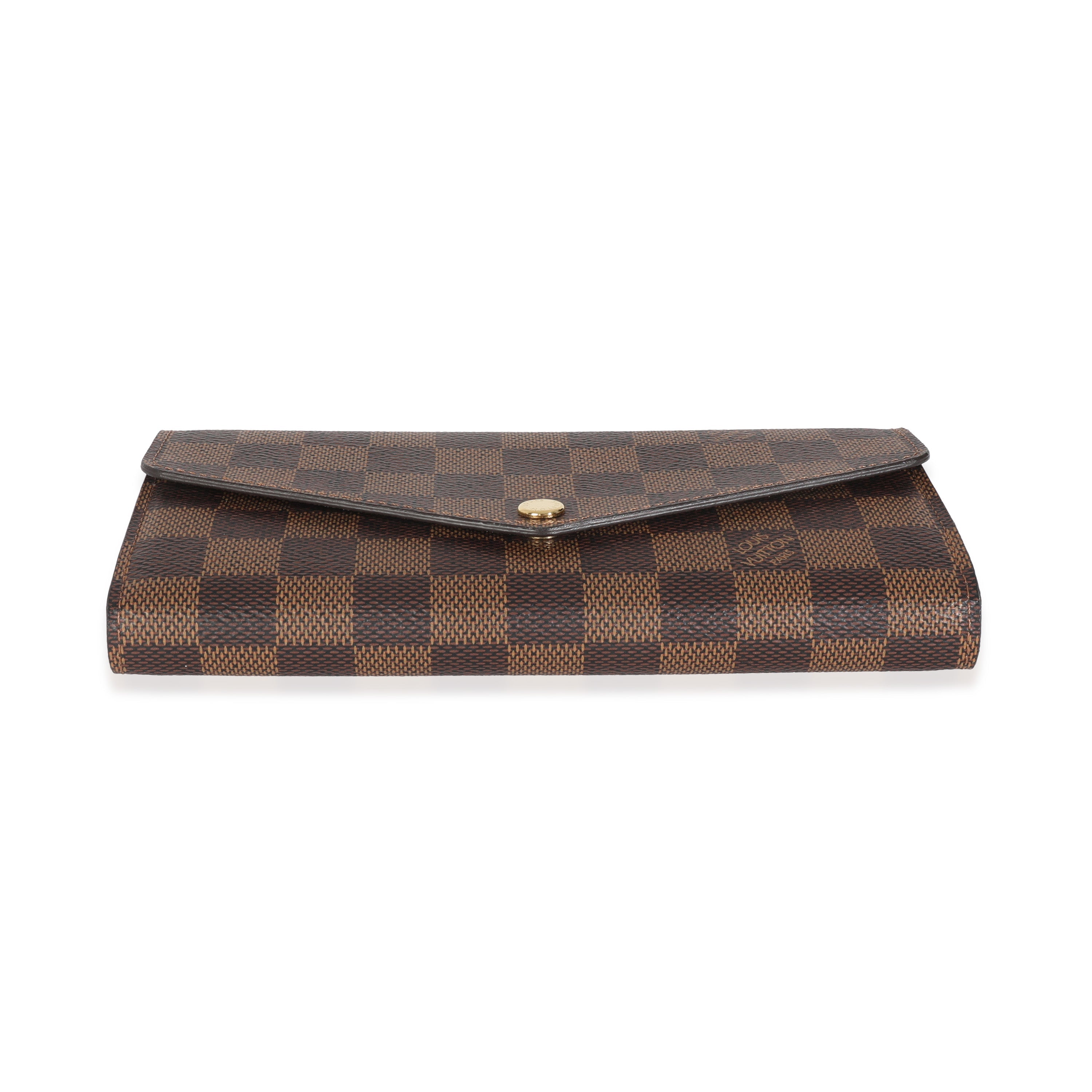 Louis Vuitton Damier Ebene Canvas Sarah Wallet