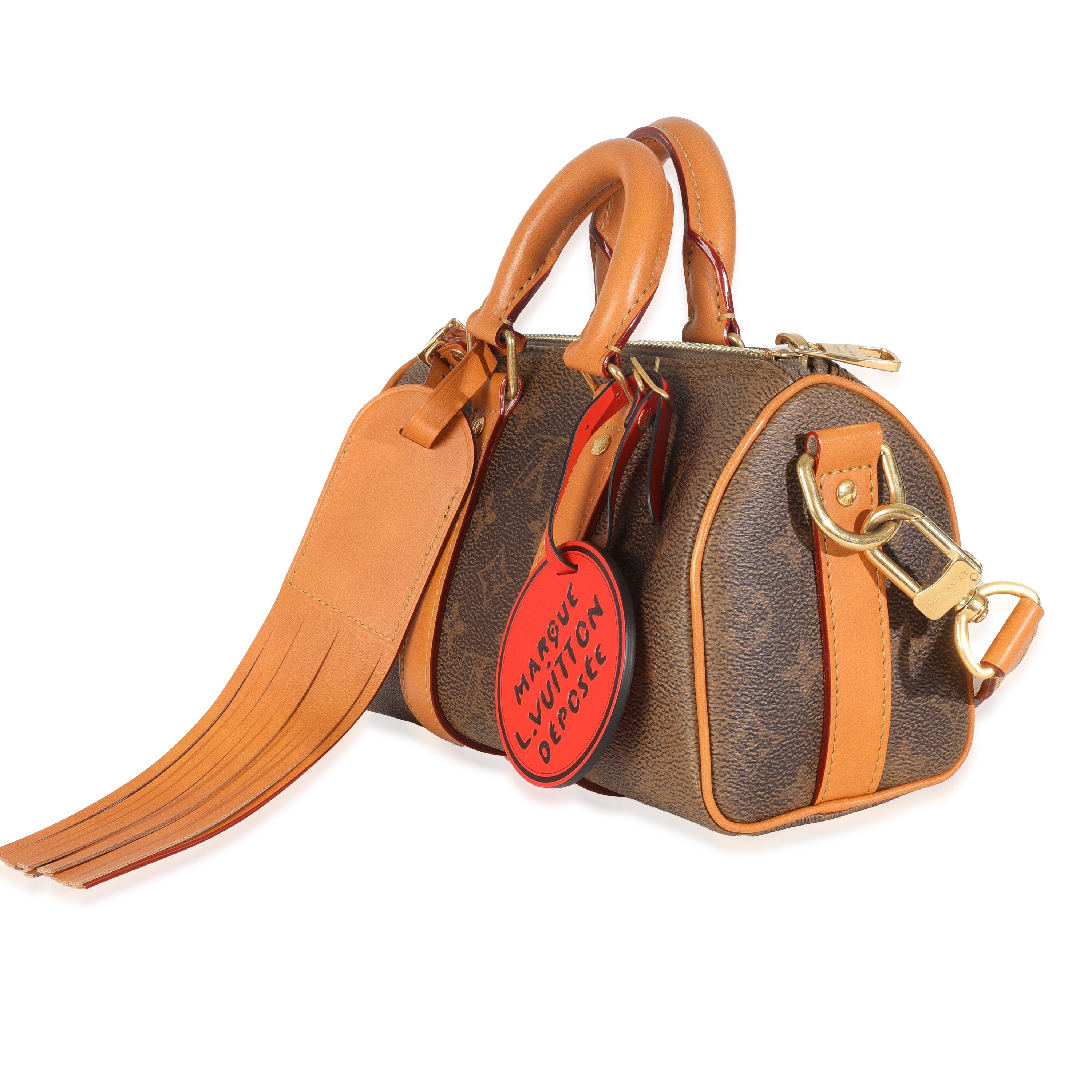 Louis Vuitton Monogram Dust Canvas Keepall Bandouliere 25