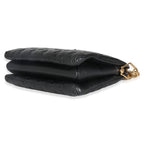 Louis Vuitton Black Monogram Embossed Lambskin Coussin PM