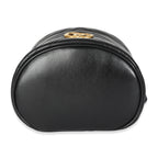 Gucci Black Calfskin Matelasse Mini GG Marmont Round Backpack