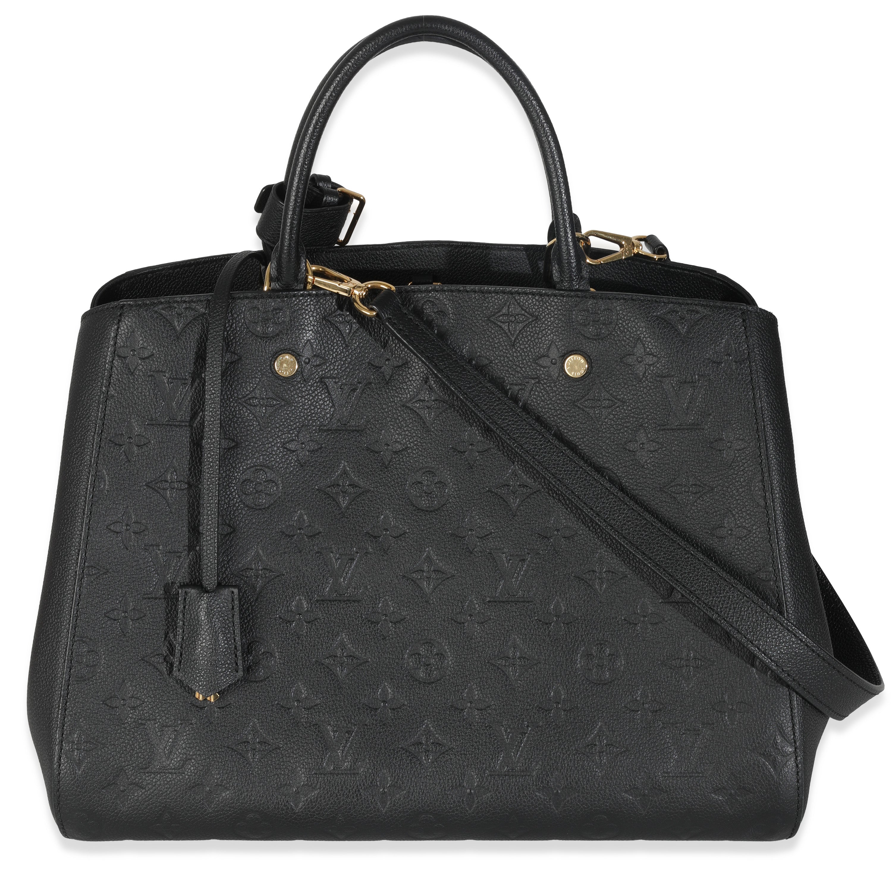 Louis Vuitton Black Monogram Empreinte Montaigne GM