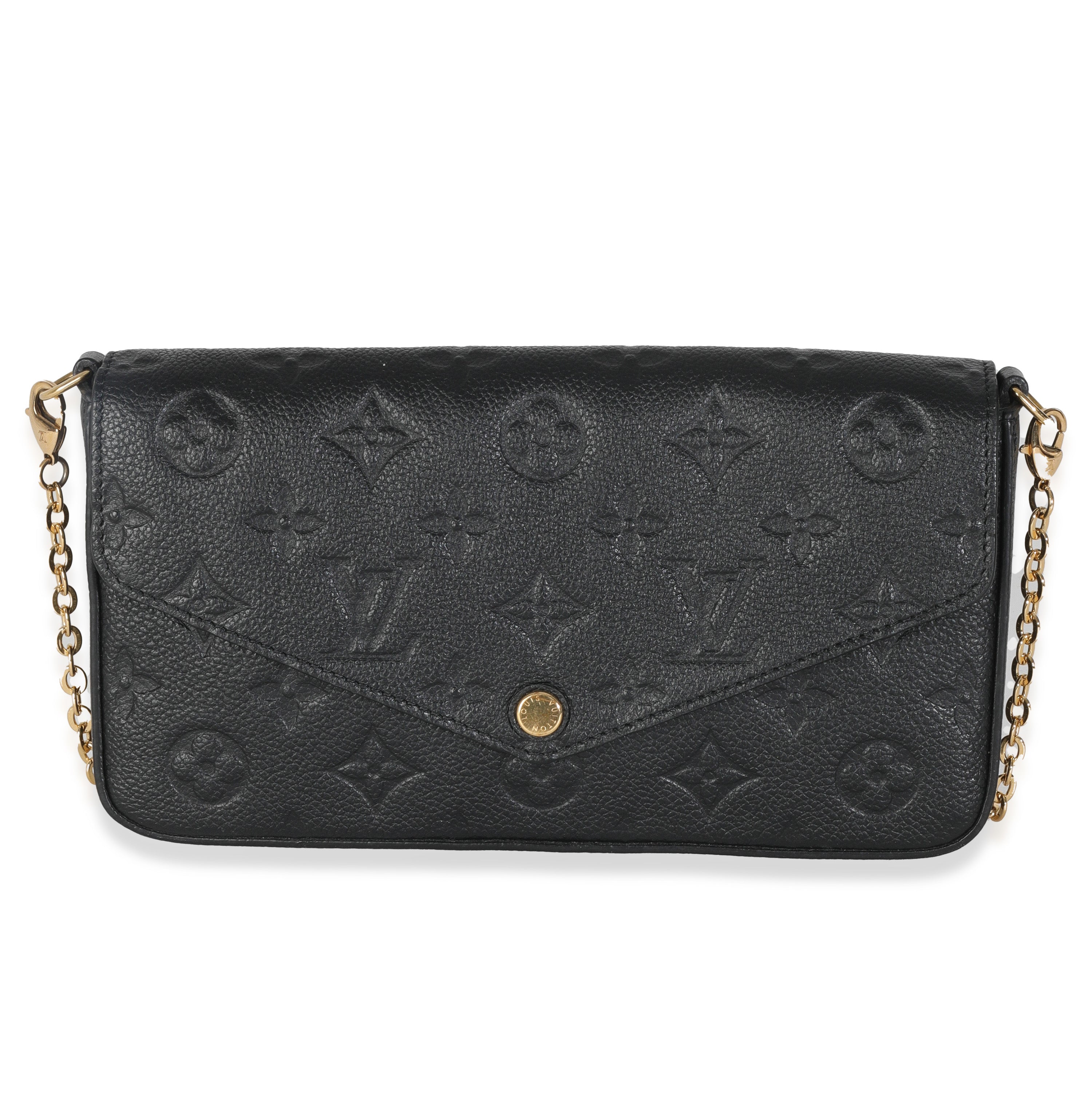 Louis Vuitton Black Monogram Empreinte Felicie Pochette
