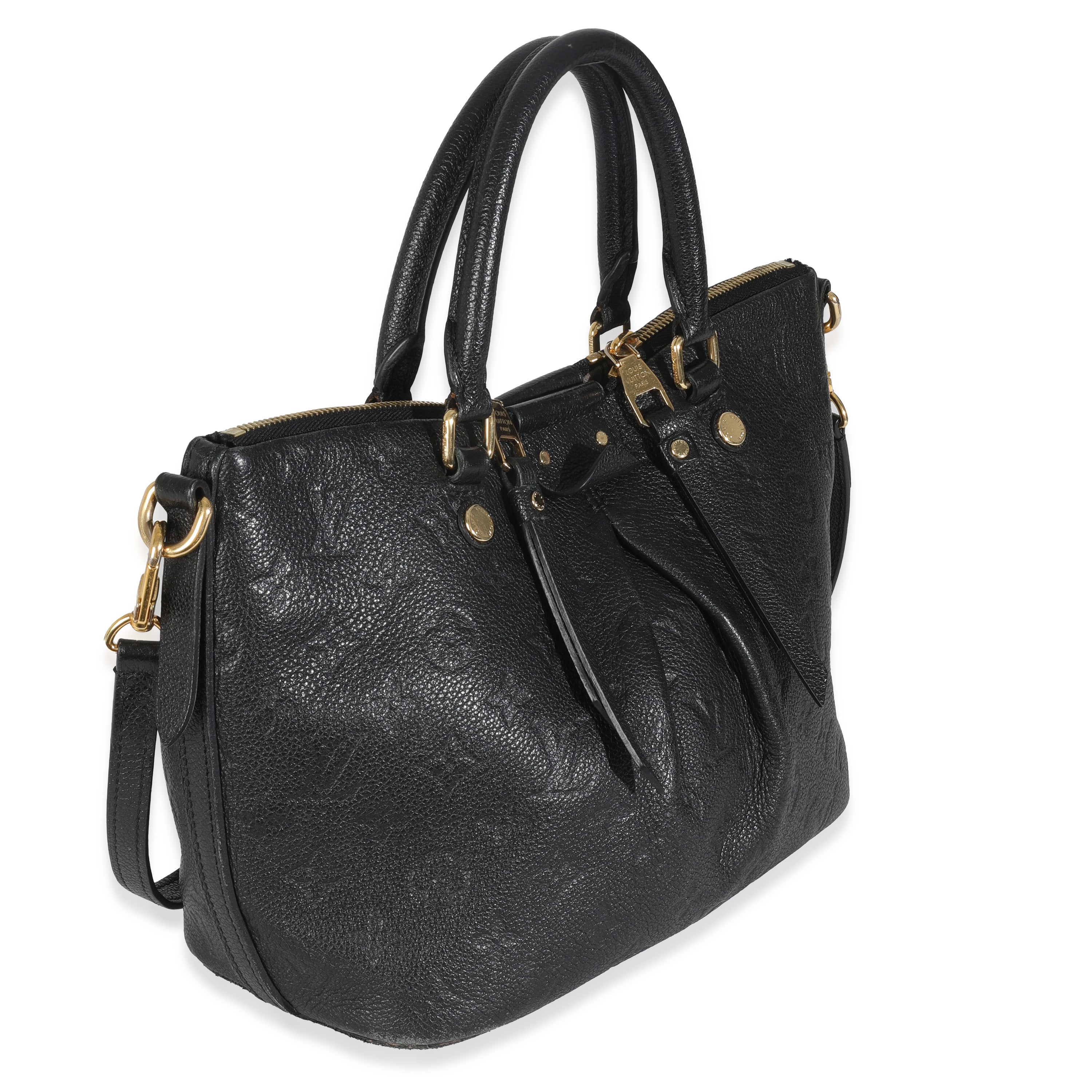 Louis Vuitton Black Monogram Empreinte Mazarine PM