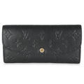Louis Vuitton Black Monogram Empreinte Emilie Wallet