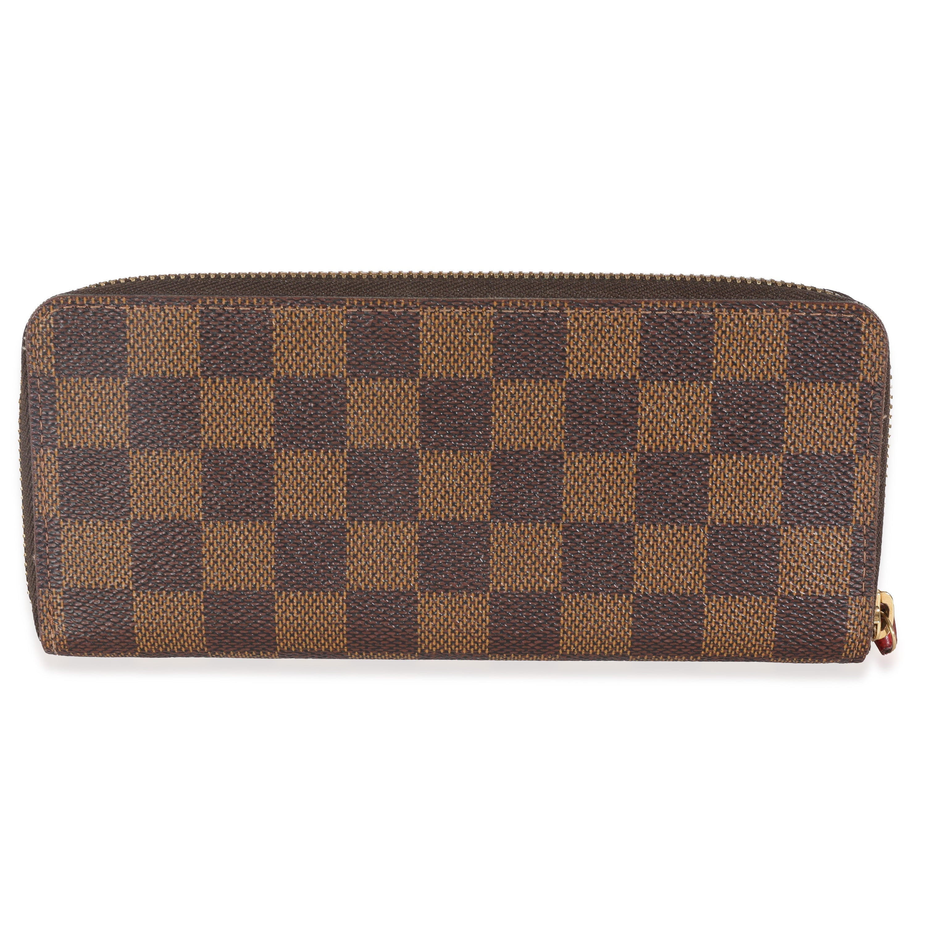 Louis Vuitton Damier Ebene Canvas Clemence Wallet