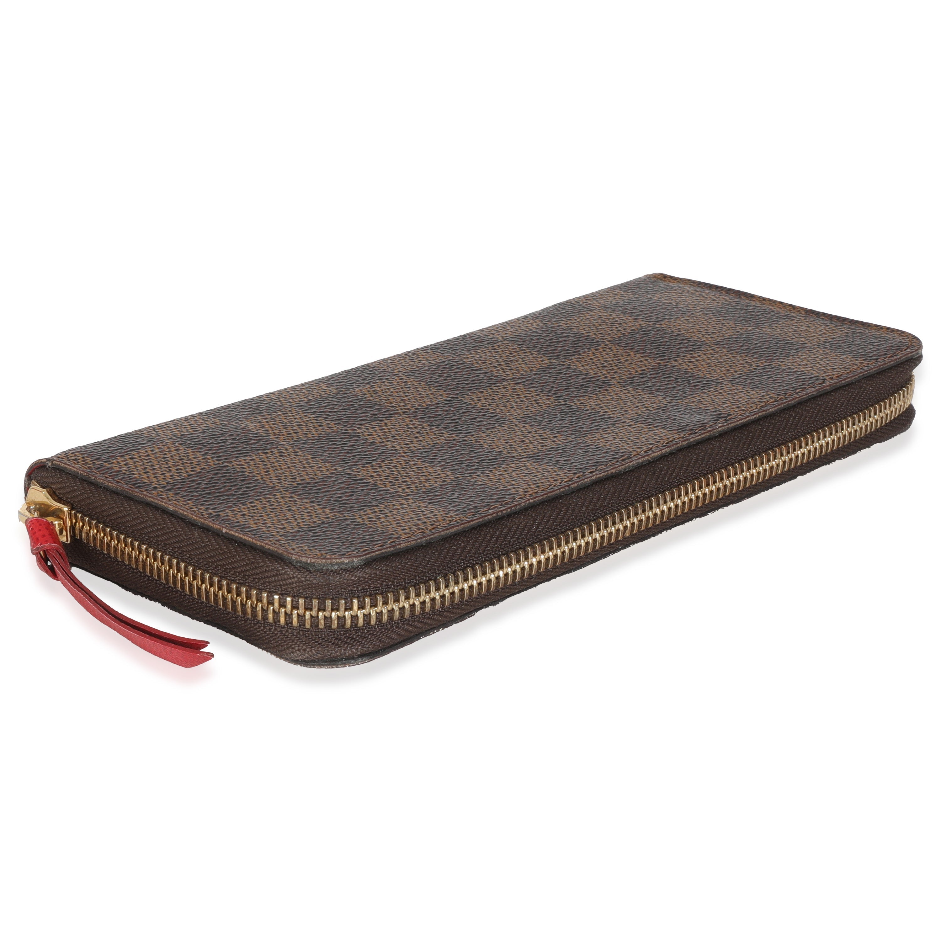 Louis Vuitton Damier Ebene Canvas Clemence Wallet