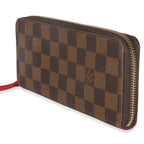 Louis Vuitton Damier Ebene Canvas Clemence Wallet