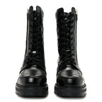 Christian Dior Calfskin Cannage D-Leader Ankle Boots 37.5 Black