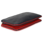 Louis Vuitton Marine Rouge Monogram Empreinte Double Zip Pochette