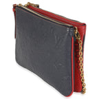 Louis Vuitton Marine Rouge Monogram Empreinte Double Zip Pochette