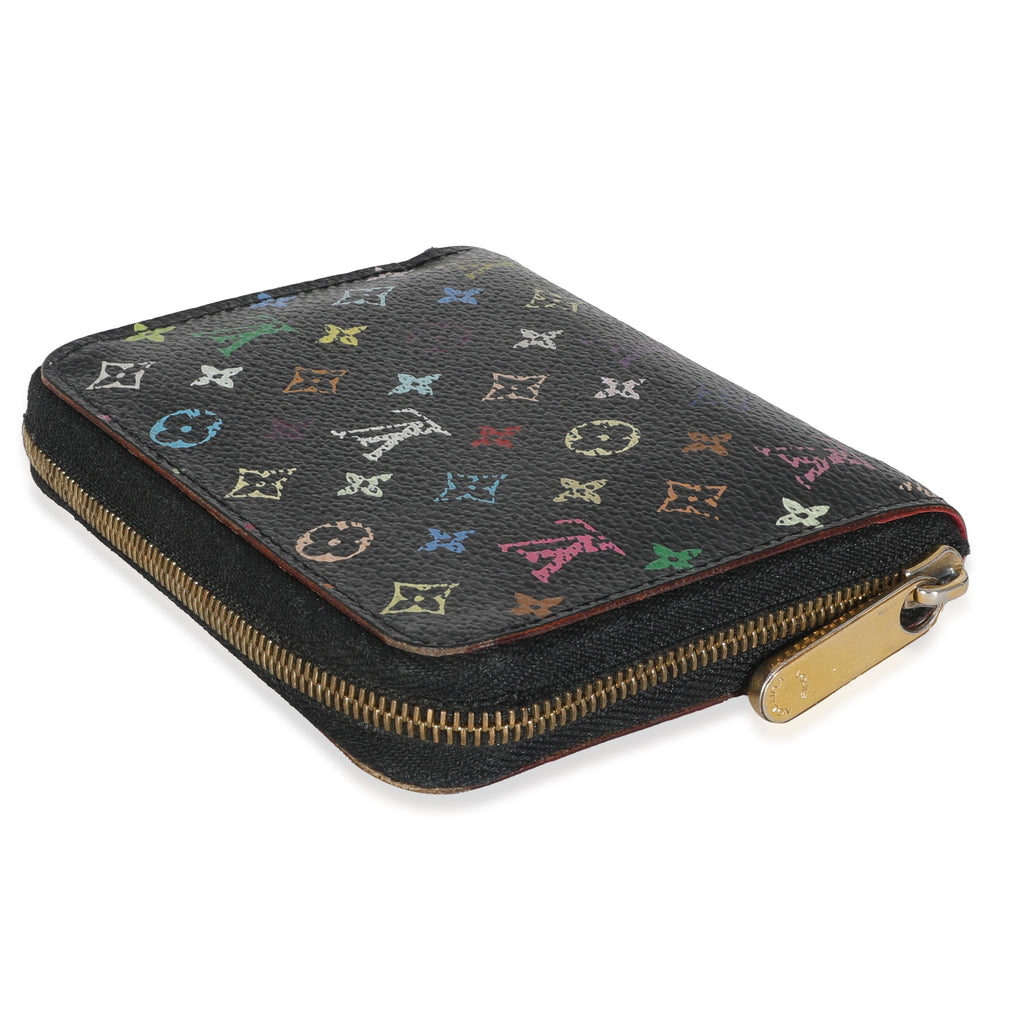 Louis Vuitton Black Multicolor Monogram Canvas Zippy Coin Purse