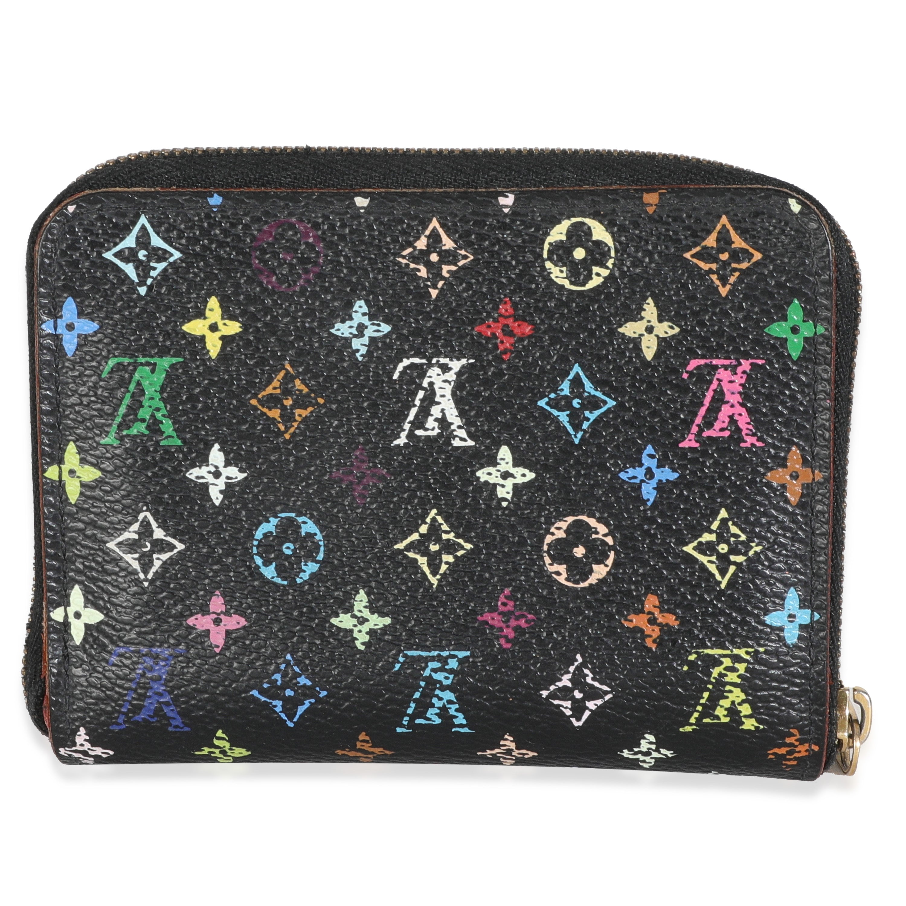 Louis Vuitton Black Multicolor Monogram Canvas Zippy Coin Purse