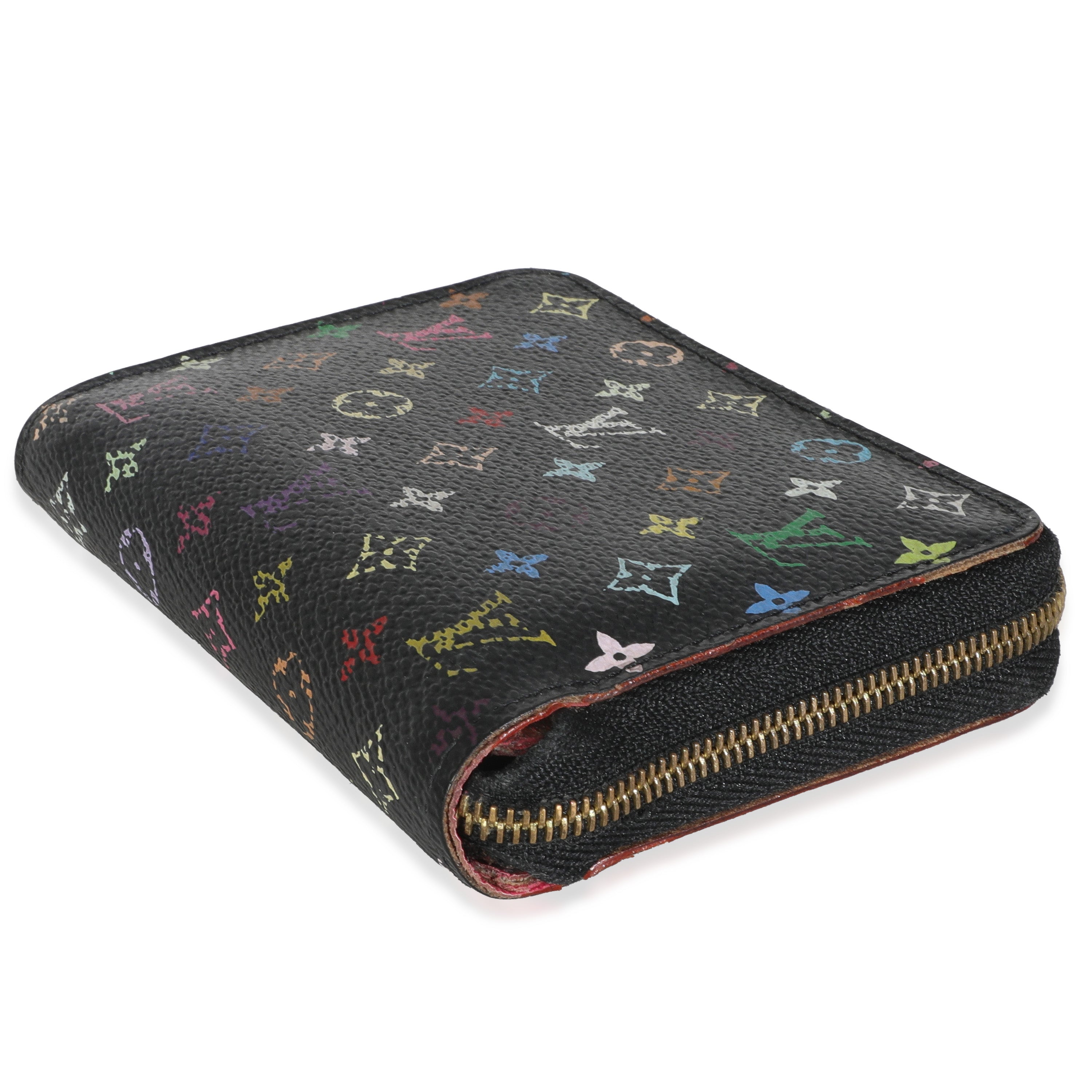 Louis Vuitton Black Multicolor Monogram Canvas Zippy Coin Purse